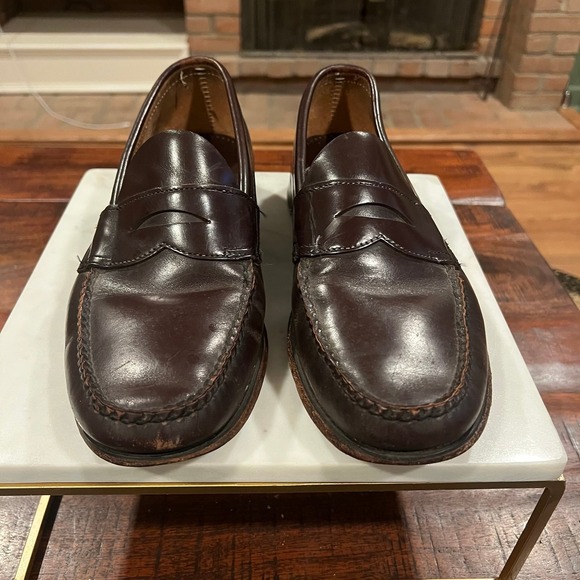 Sebago Classic Dan Loafers Size 12 D‎ Shoe Penny Burgundy Leather Casual Preppy - Picture 1 of 7